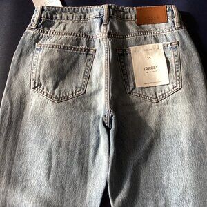 Hidden Jeans "Tracey" Distressed Wash High Rise Straight Sz 25 NWT $148